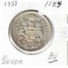Image 1 : 1959 CDN Silver .50¢ Coin