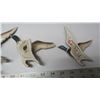 Image 6 : Vintage Ceramic Turtle Pulling Cart and 3 Ceramic Flying Ducks - 1 Broken