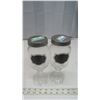 Image 1 : 2 Mason Jar Wine Glasses