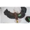 Image 5 : Clear Eagle Mugs, Wood Eagle Statue, Green Eagle Decanter and Ceramic Eagle Wall Hanging - Some Dama