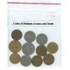 Image 1 : Coins from Belgium, France & Spain