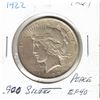 Image 1 : 1922 .900 Silver US Peace Dollar