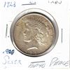 Image 1 : 1923 .900 Silver US Peace Dollar