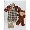 Image 1 : 2 Antique Teddy bears/dolls
