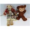 Image 2 : 2 Antique Teddy bears/dolls