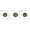 Image 1 : 3 x 1751-1951 Canada nickels