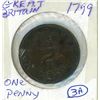 Image 1 : 1799 Great Britain 1 penny (3A)