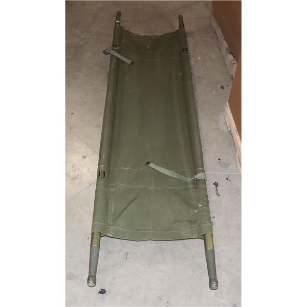 VINTAGE MILITARY STRETCHER (8' TOTAL LENGTH)