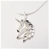 Image 1 : SILVER UNICORN 19" NECKLACE