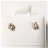 Image 1 : 14K WHITE GOLD DIAMOND (0.2CT,I1-3,F-G) EARRINGS