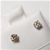 Image 2 : 14K WHITE GOLD DIAMOND (0.2CT,I1-3,F-G) EARRINGS