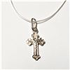 Image 1 : SILVER CROSS 18" NECKLACE