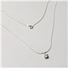 Image 2 : SILVER CZ 18" NECKLACE