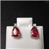 Image 1 : 14K WHITE GOLD RUBY(1.2CT) DIAMOND(0.03CT)