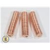 Image 1 : THREE ROLLS OF UNCIRCULATED 2007 CANADIAN PENNIES