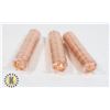 THREE ROLLS OF UNCIRCULATED 2010 CANADIAN PENNIES