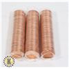 Image 1 : THREE ROLLS OF UNCIRCULATED 2011 CANADIAN PENNIES