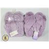 Image 1 : LOT OF 2 WOMENS L PURPLE SLIPPERS