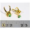 NEW LOKI GOLD TONE RHINESTONE THEME STUD EARRINGS