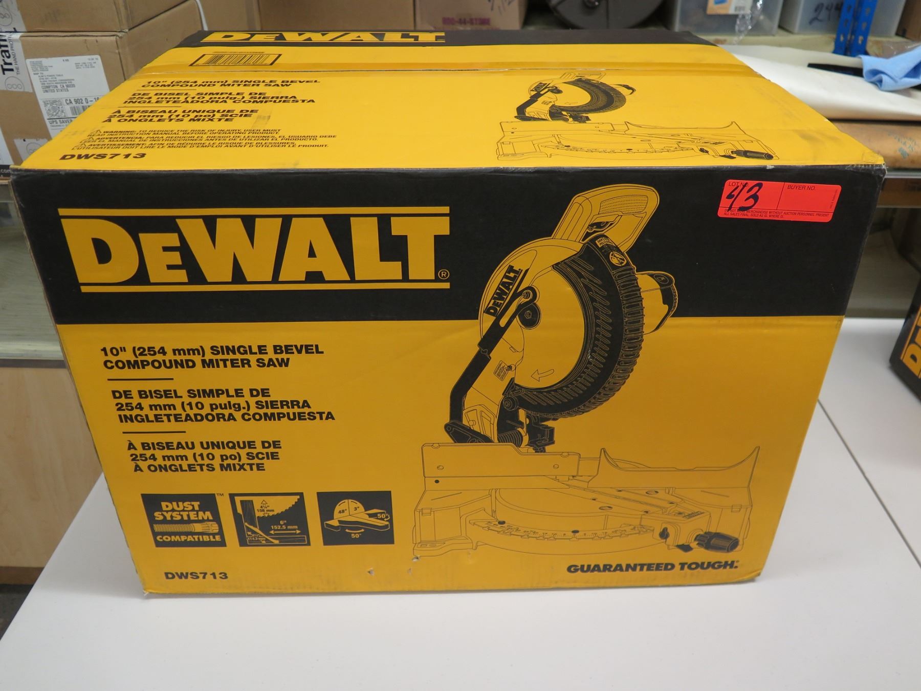 thumbnail image 2 of New Dewalt DWS715 DWS713 DW713 Compound Miter Saw REPLACEMENT MOTOR 2 of 14