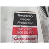 Image 2 : Qty 2 Carpet Shield Temporary Carpet Protection 24"x200' & 36"x200' New in Box