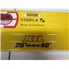 Image 8 : Qty 2 Stabila Levels 24"-40" & XTL 26"-40" w/ 3 Level Endcaps 96-196