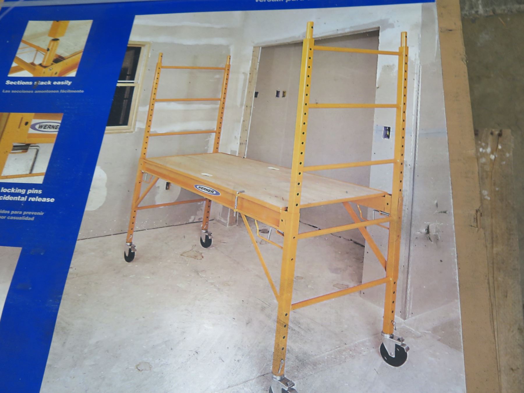 Werner 6 #39 Steel Rolling Scaffold Tower SRS 72 New in Box Oahu Auctions Werner 6 #39 Steel Rolling Scaffold Tower SRS 72 New in Box Oahu Auctions