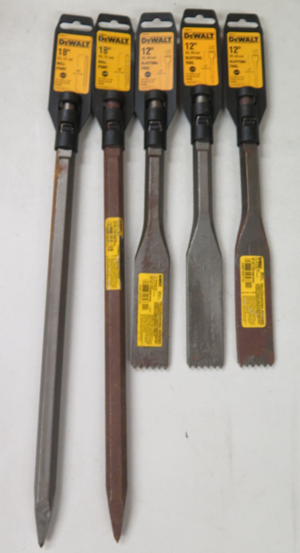 Bull Point Set Qty 2 DeWalt Bull Point Spline Shank 18