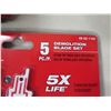Image 8 : Milwaukee Multi-Tool Blade Kit, Demolition Blade Set, Hole Saw, Diamond Sharpener, etc New