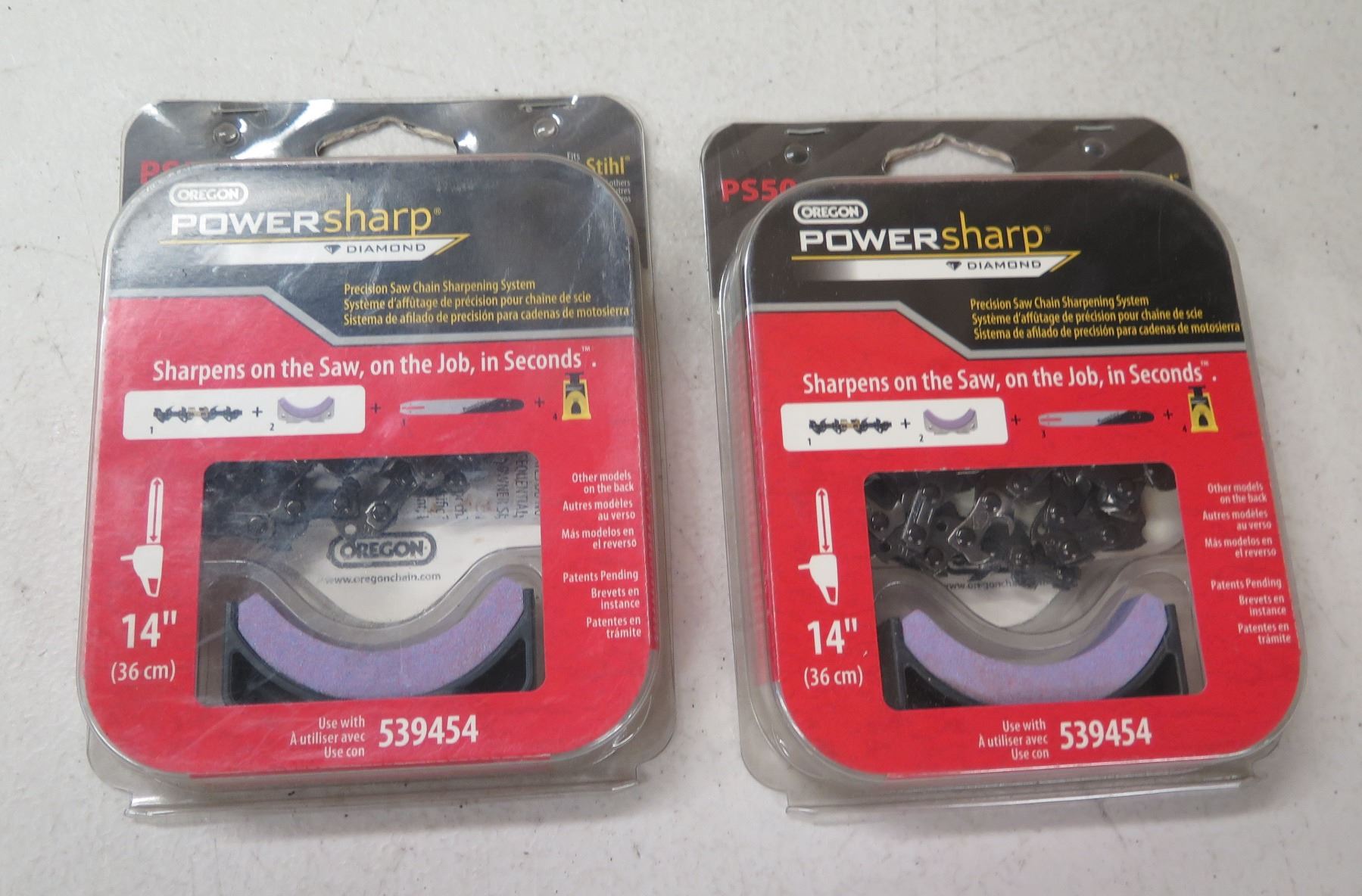 Ps50 Package Qty 2 Oregon PowerSharp Chain With Sharpening Stone PS50 New in Package