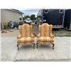 Image 2 : WOODMARK ORIGINAL QUEEN ANNE-STYLE WING BACK CHAIRS; PAIR