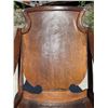 Image 19 : ANTIQUE WOOD ROCKER WITH LEATHER SEAT