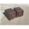 Image 1 : VINTAGE MID CENTURY STACKABLE PLASTIC FILE CABINET TUF-FILE BY STACO; PAIR