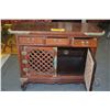 Image 2 : KOREAN SIDE CABINET W/3 DRAWERS & 2 DOORS (27" X 22" X 22")