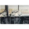 Image 2 : ASSORTED ETCHED GLASSWARE & STEMWARE (16 PCS)