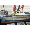 Image 1 : CUSTOM CRAFTED PAINTED WOOD MODEL OF THE MATSON NAVIGATION COMPANY LINER "LURLINE" W/GLASS & WOOD DI