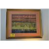 Image 1 : FRAMED ABSTRACT PAINTING (33 1/2" X 28 1/2")