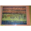 Image 2 : FRAMED ABSTRACT PAINTING (33 1/2" X 28 1/2")