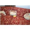 Image 2 : VINTAGE SEMI-CIRCLE SECTIONAL SOFA W/BROCADE FABRIC (3 SECTIONS)