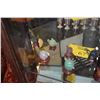 Image 2 : MINIATURE TEA POTS OF SEMI-PRECIOUS STONE W/STANDS (8 PCS)