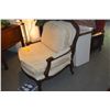 Image 2 : UPHOLSTERED BERGERE ARM CHAIR W/DOWN FILLED CUSHION