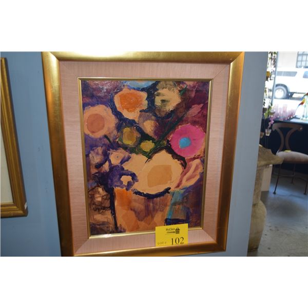 FRAMED MIXED MEDIA; SIGNED (19 1/2" X 23 1/2")