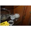 Image 2 : ASSORTED CRYSTAL & GLASS: BASKET, NAPKIN RINGS, SUGAR & CREAMER, STEMWARE, GLASS, ETC. (11 PCS)