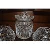 Image 3 : VINTAGE WATERFORD CRYSTAL TRALEE FLARED BOWLS & WATERFORD CRYSTAL COVERED JAR (3 PCS)