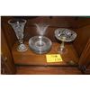 Image 1 : BACCARAT PLATES, CRYSTAL VASE & CRYSTAL COMPOTE (13 PCS)