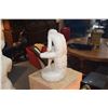 Image 6 : ALABASTER FIGURE  OF "BOY W/THORN" (14")