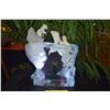 Image 2 : KITTY CANTRELL "A MOTHERS CALLING" LIMITED EDITION MIXED MEDIA LUCITE SCULPTURE ON LIGHTED BASE; SIG