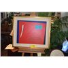 Image 1 : FRAMED MIXED MEDIA ON BOARD TITLED "PENINTURE #41" BY LUCIO DE HEUSCH