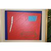 Image 2 : FRAMED MIXED MEDIA ON BOARD TITLED "PENINTURE #41" BY LUCIO DE HEUSCH