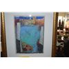 Image 2 : FRAMED WATERCOLOR, PASTEL & COLLAGE TITLED "MARINER"; SIGNED GEORGE WOOLLARD (22 1/4" X 26 1/2")